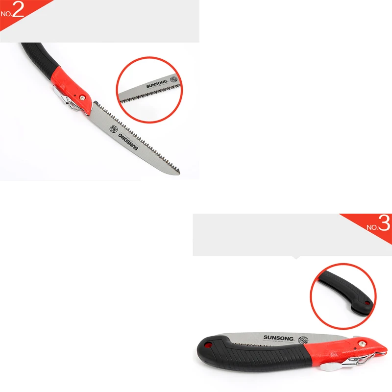 7 MPT Portable Trimming Saw Folding Fruit Tree Pruning Garden Hand saw  Wooding Trimming Saws  Rubber Handle Garden Hand Tools