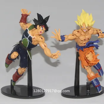 

2 Pcs/lot Dragon Ball ZOKEI5 Super Saiyan Son Gokou Th Passage VS Barduck PVC Action Figures Collectible Model Toys 22 CM P196
