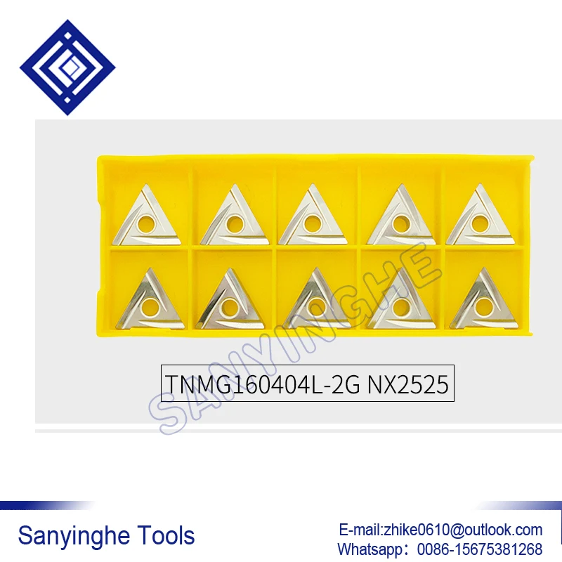 

TNMG160404L-2G NX2525 / TNMG160404R-2G NX2525 чпу карбидные токарные вставки
