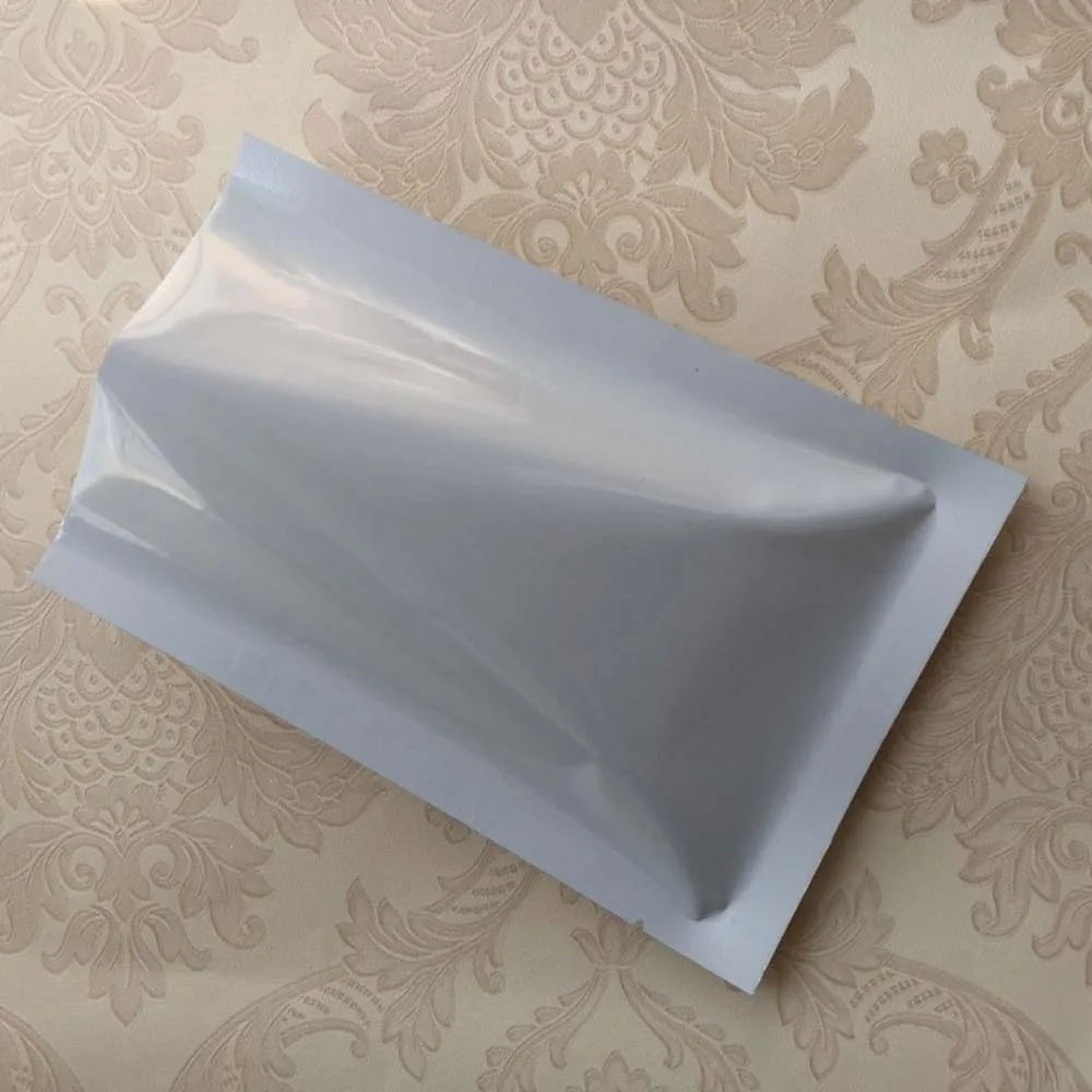 Различные Размеры 100 шт. термосварочные Алюминий Фольга сумки белый Цвет плотная карман Mylar вакуумные пакеты для Еда хранения(открытый 6-32 см