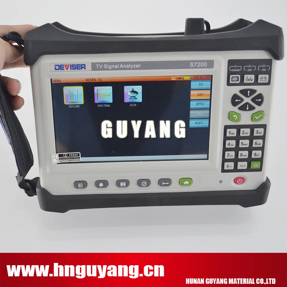 

2019 latest version deviser S7200 Analog Digital Satellite TV Analyzer DVB-C/T/H/T2/S/S2 with TS