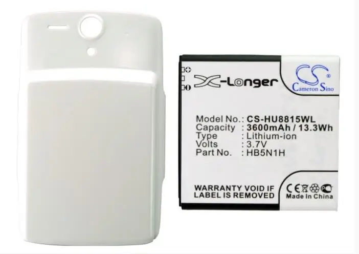 Аккумулятор Cameron Sino 3600 мАч для мобильного телефона HUAWEI Ascend U8815 HB5N1H аккумулятор