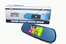 New 5 inch Android Rearview Mirror Car GPS navigation Rear view Full HD 1080P car dvrs Daul camera video recorder vehicle gps