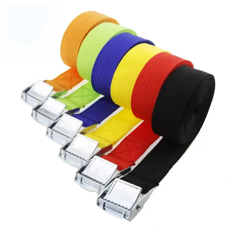 

1Pc 2m*25cm Strong Luggage Strap Belt Trolley Suitcase Adjustable Safety Travel Accessories Supplies Gear Metal Buckle
