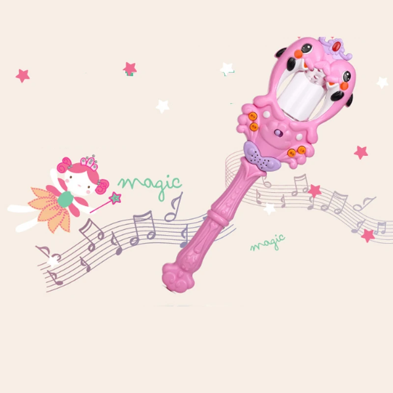 Magic Music Wand Glowing Toys Small Magic Fairy Turned Girl Fountain