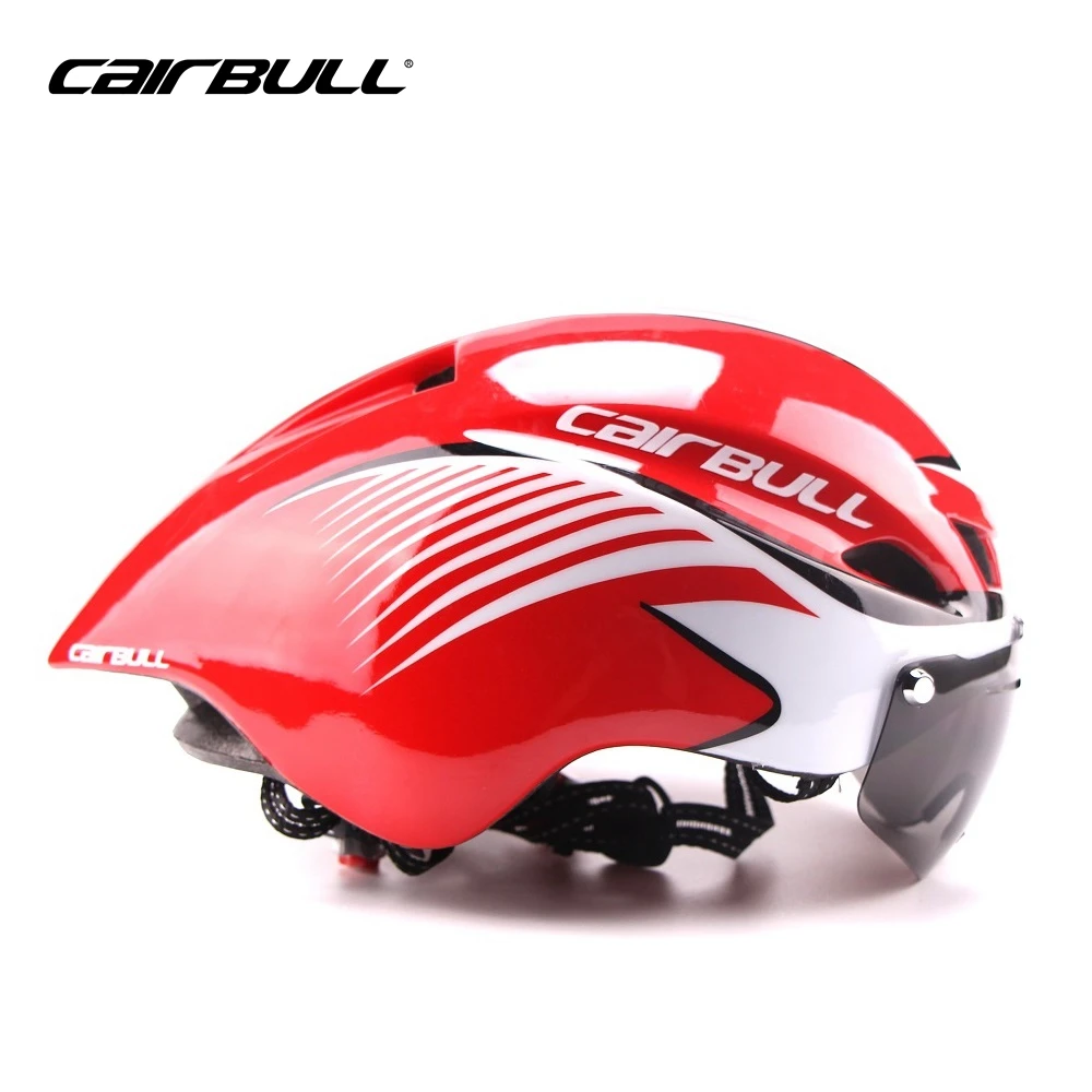 CAIRBULL Cycling Helmet With Light Windproof Glasses Helmet MTB Bike