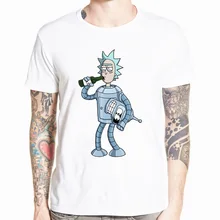 2018 Men s Rick and Morty Funny Anime T shirt Casual Short sleeve O Neck homme