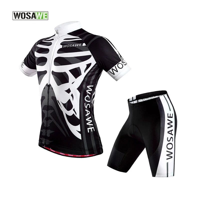 

WOSAWE Pro Team Cycling Jersey 2016 Bike Jersey Rock Racing Gel Pad Cycling Sets Motocross Set Jersey and Pants Bike Sport Suit