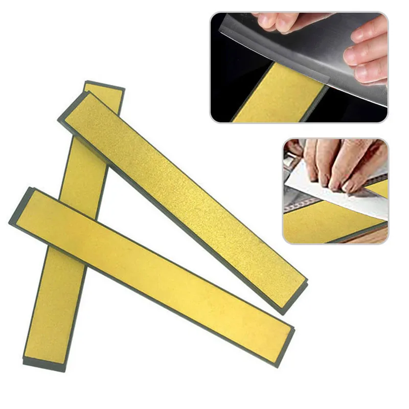 

Top quality 3PCS Diamond Knife Sharpening Stone Titanium Grinding Stone Kitchen knives Sharpener Ceramic Knife Tools Sharp