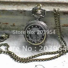 10 шт./партия новые винтажные кварцевые карманные часы 78 см ожерелье антикварные звезды вокруг бронзового металла женские wp216
