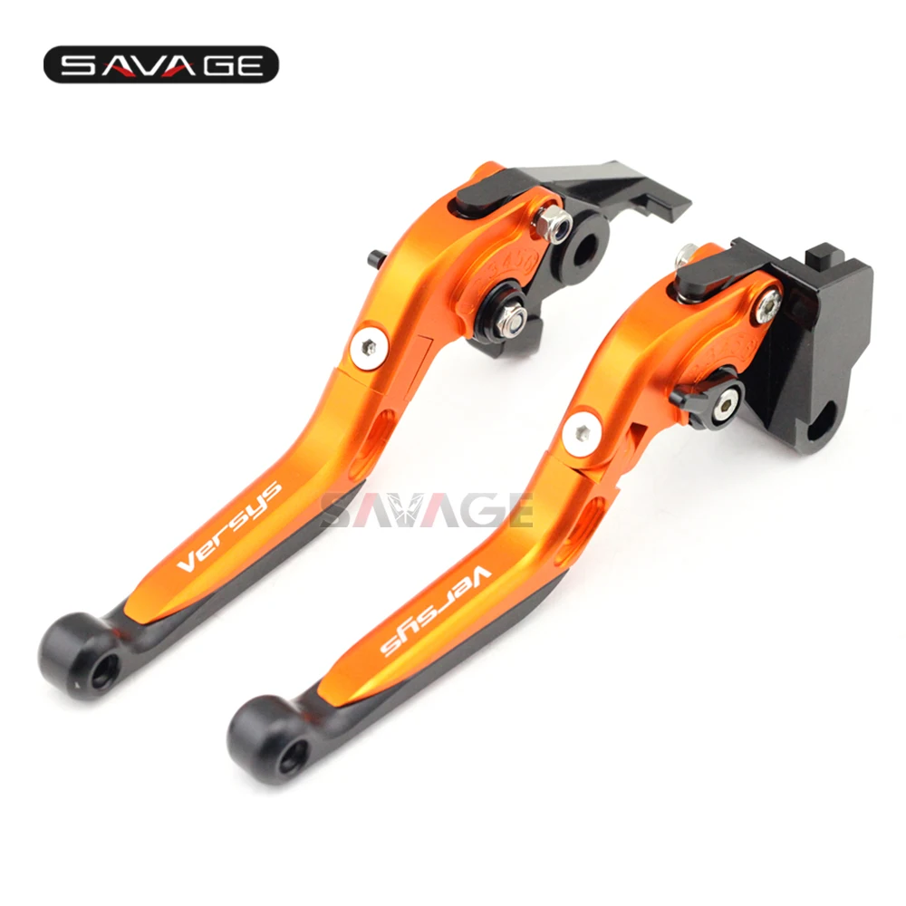 

Brake Clutch Lever For KAWASAKI KLE 650 Versys 2006 2007 2008 Orange Motorcycle Accessories Adjustable Folding Extendable Logo