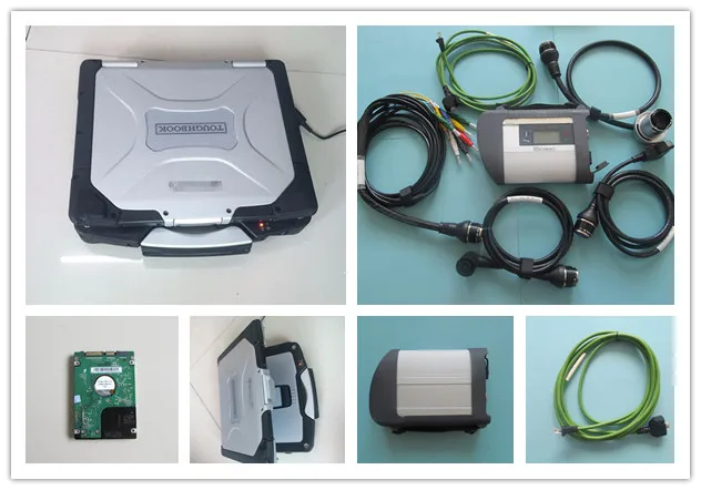 c4 mb sd connect hdd star diagnostic scanner for cars and trucks with cf30 font b