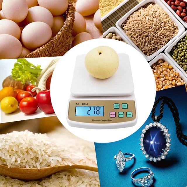 AJY 10KG LCD Display Digital Kitchen Scale for food weighing - AliExpress