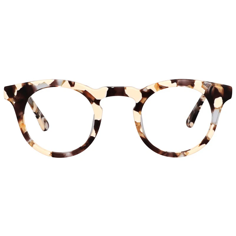 

Zeelool Unisex Stylish Acetate Small Round Eyeglasses Frame with Clear Lens Abigail FA0742