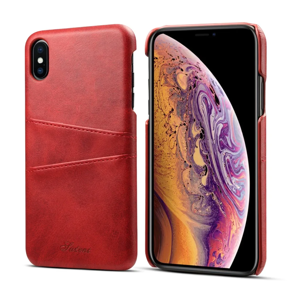 

Luxury Phone Cover For iPhone XS MAX Cases Waterproof Anti-knock Duty Protection Cover With Card Pocket Business Essential