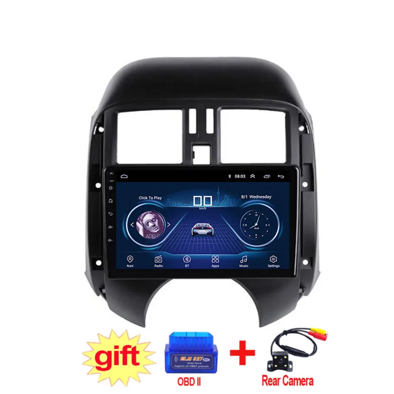 Discount 9inch IPS and 2.5D Touch Screen Android 8.1 Car DVD GPS Navigation for Nissan sunny 2011 2012 2013 Radio Audio Stereo 0