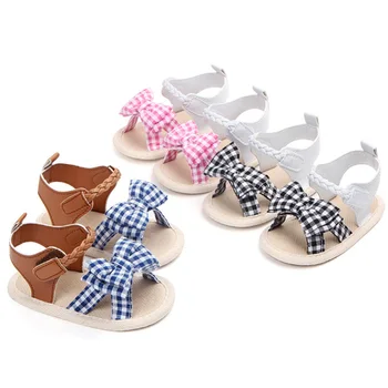 

Baby Summer Sandals Shoes Baby Girls Bow Soft Sole First Walkers Toddler Moccasins Princess sandals Dropshipping