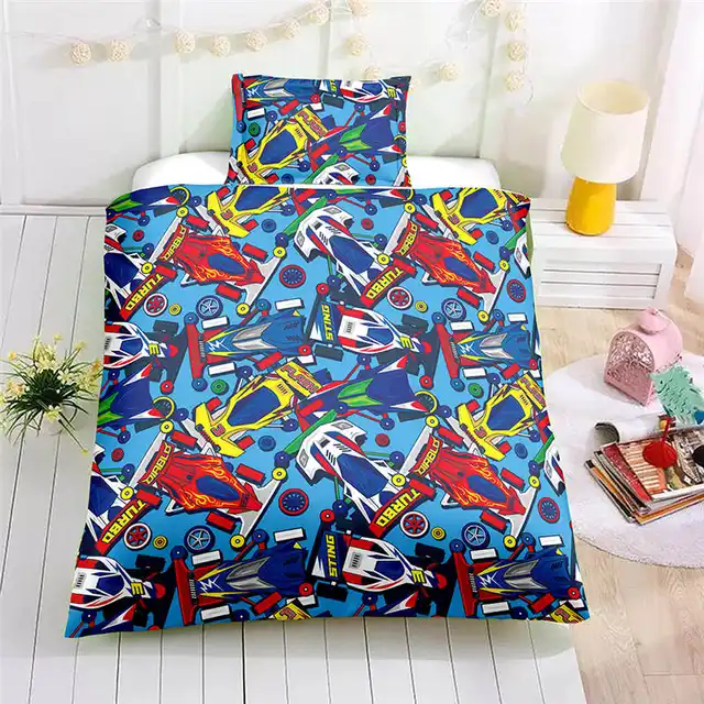F1 Racing Comforter Duvet Cover Set Boys Bed And Bedding Set Kids