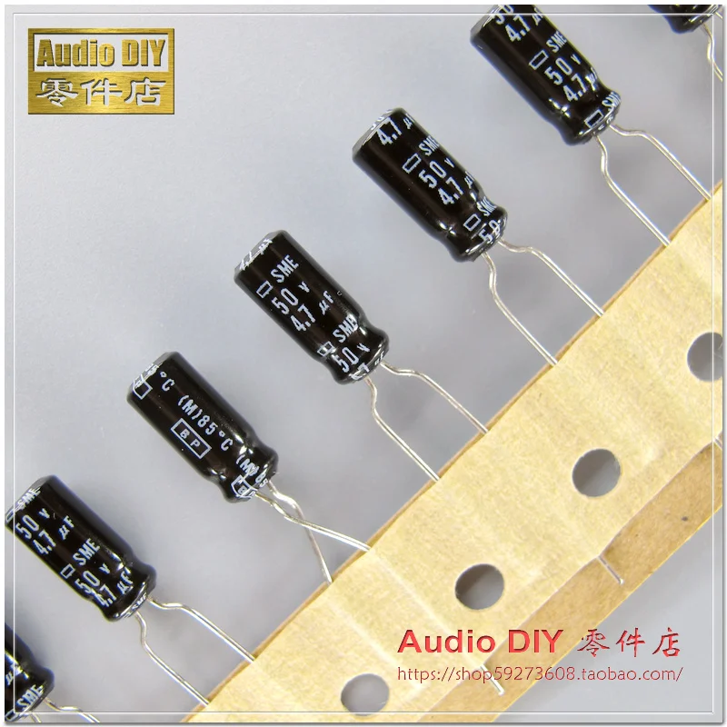 20 x 3.3uF 50V 105C Radial Electrolytic Capacitor 5x11