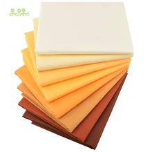 Chainho, 8 шт./лот, серия однотонных цветов, саржевая хлопковая ткань с принтом, Лоскутная Ткань, DIY шитье и материал для стеганых изделий для малышей и детей