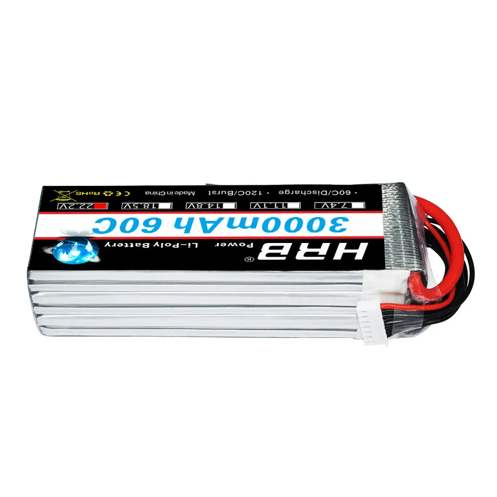 HRB Радиоуправляемый Дрон AKKU 22,2 V 3000mAh 60C Lipo аккумулятор 6S для RC FPV автомобиля вертолета квадрокоптера самолета БПЛА