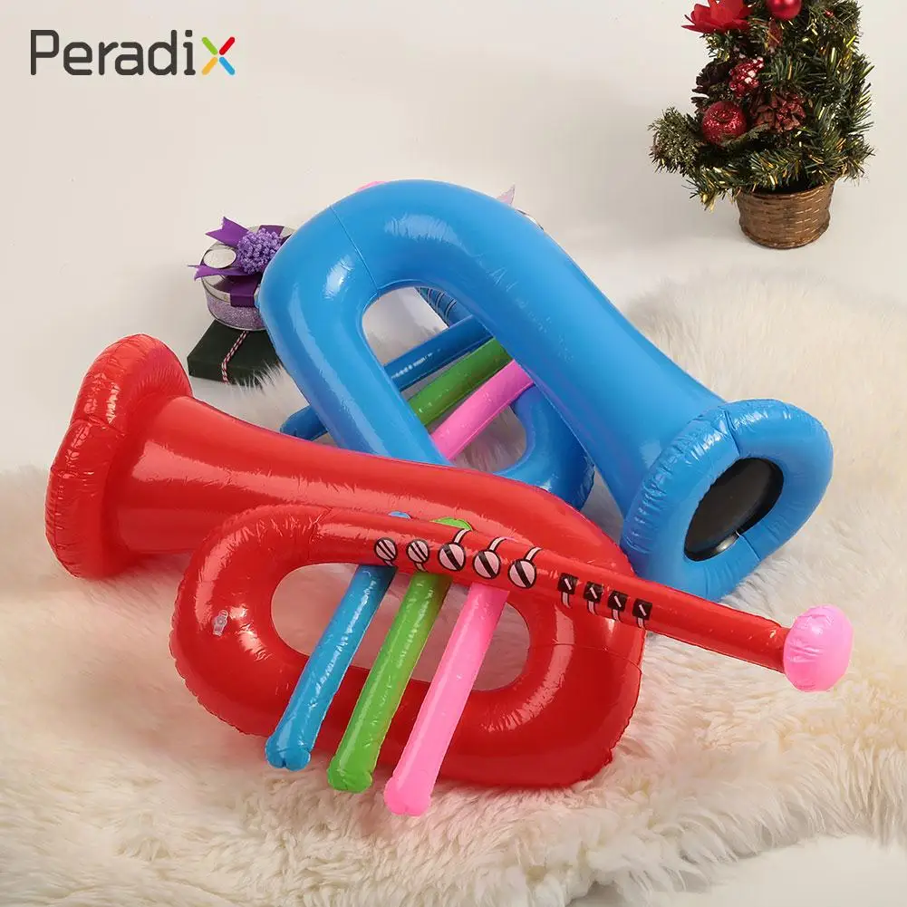 

Inflate Trumpet Infatable Trumpet Party Supplies Toy Novelty Simulation Trumpet Colorful Toy Musical Instrument Toy Kids