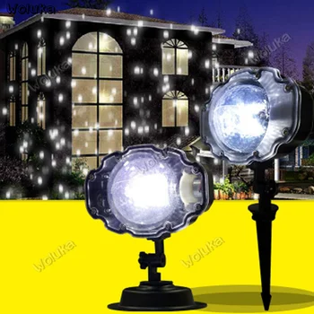 

LED mini Christmas outdoor lawn laser stage Bar spotlight mini projection lamp snow lamp CD50 W03