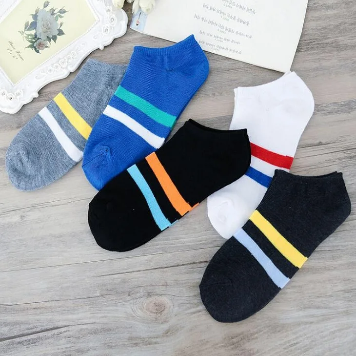 ankle socks strip casual Polyester cotton elastic short ship Breathable for summer spring men man male boy Wh ankle socks strip casual Polyester cotton elastic short ship Breathable for summer spring men man male boy Wh