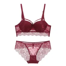 Собранный вместе сексуальный кружевной бюстгальтер, собранный пуш-ап сексуальный кружевной набор белья, бюстгальтер