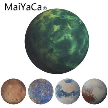 

MaiYaCa Hot Flowers Coffins Snowflake Pattern 20*20cm or 22*22cm Mouse Pad Speed Control Mat Planet Series Round Mouse pad