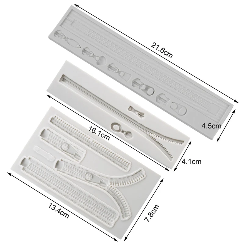 Молния цепь силиконовая форма помадка форма Торт Украшение Инструмент шоколад, форма для мастики, сахарное ремесло, кухонный гаджет