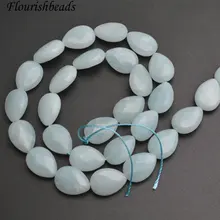 Натуральный чистый цвет граненый Амазонит плоская Груша форма камня свободные бусины 10x14 мм 13x18 мм