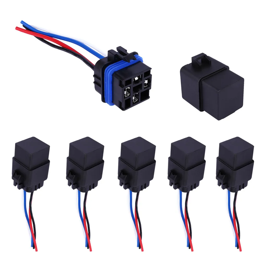 12 V 40A 4Pin реле модификации автомобиля 12 V 4 P водонепроницаемый интегрированный с разъемом кабеля передачи данных части автомобиля