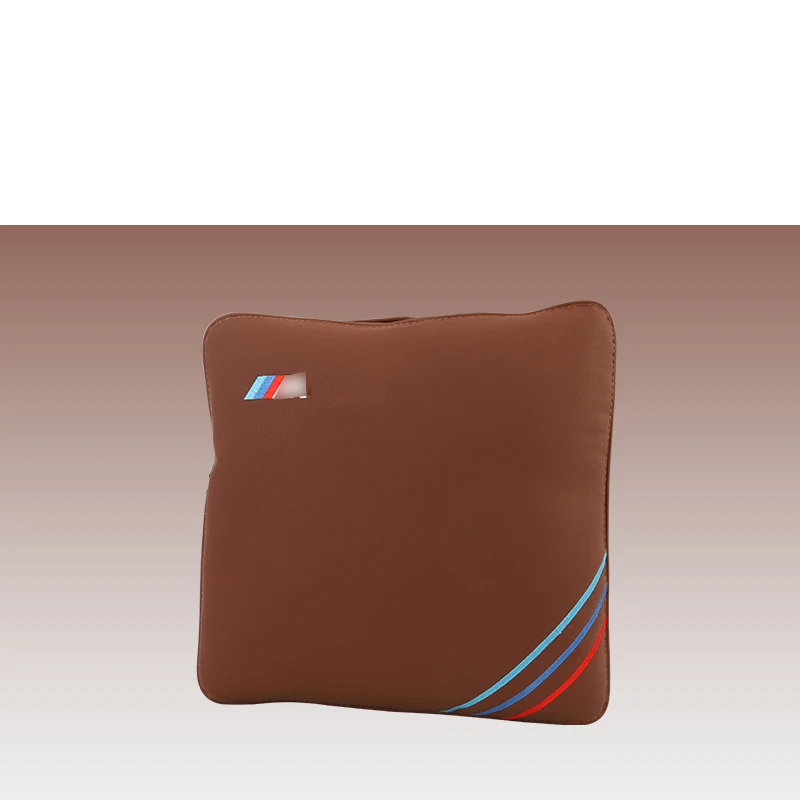 Lsrtw2017 волокна кожи с хлопковой подкладкой автомобиля многофункциональная подушка одеяла для Bmw X3 - Название цвета: brown