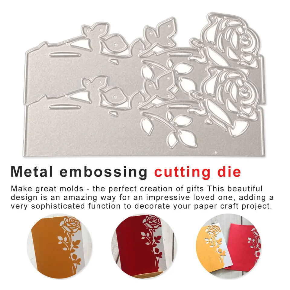 8 IN 1 Metal Leaves Cutting Dies Cut Stencils Scrapbooking Album Embossing DIY