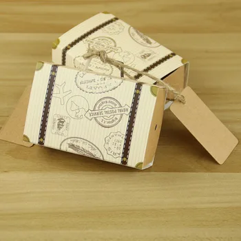 

Luggage Case Shape Candy Box Favor Gift Box