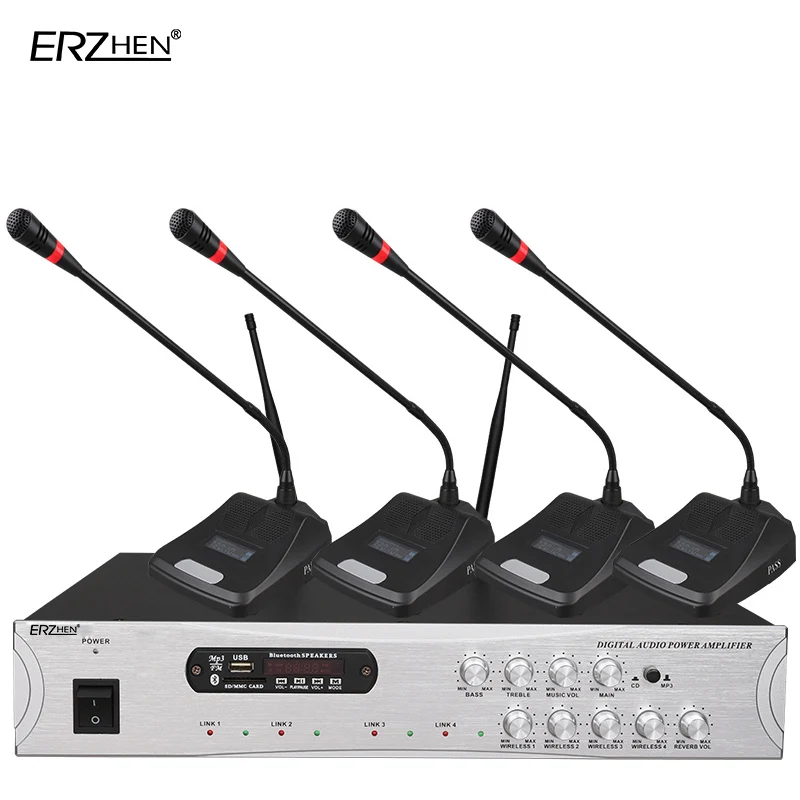 

Microphone Amplifier all-in-one machine 900F 4-channel wireless Bluetooth Built-in FM radio USB SD card MP3 PLAYER high under on