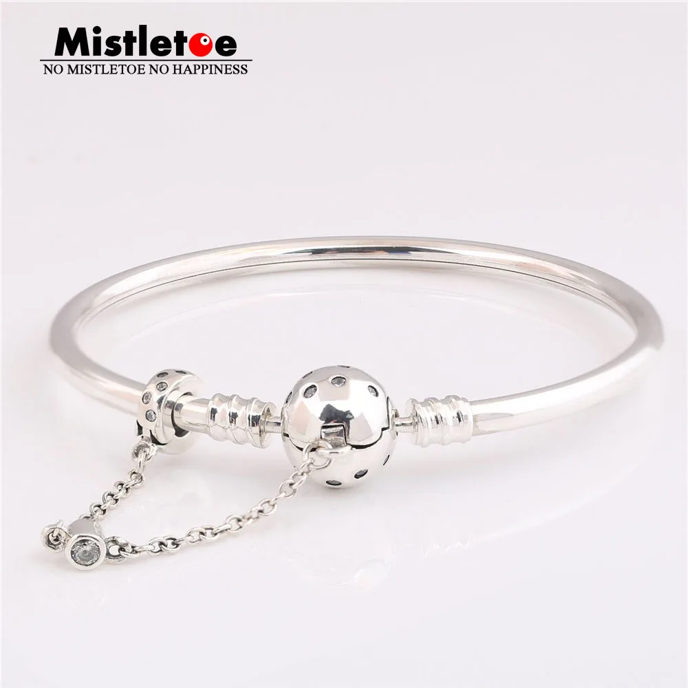 

Authentic 925 Sterling Silver Bracelet Snake Chain Fit European Jewelry