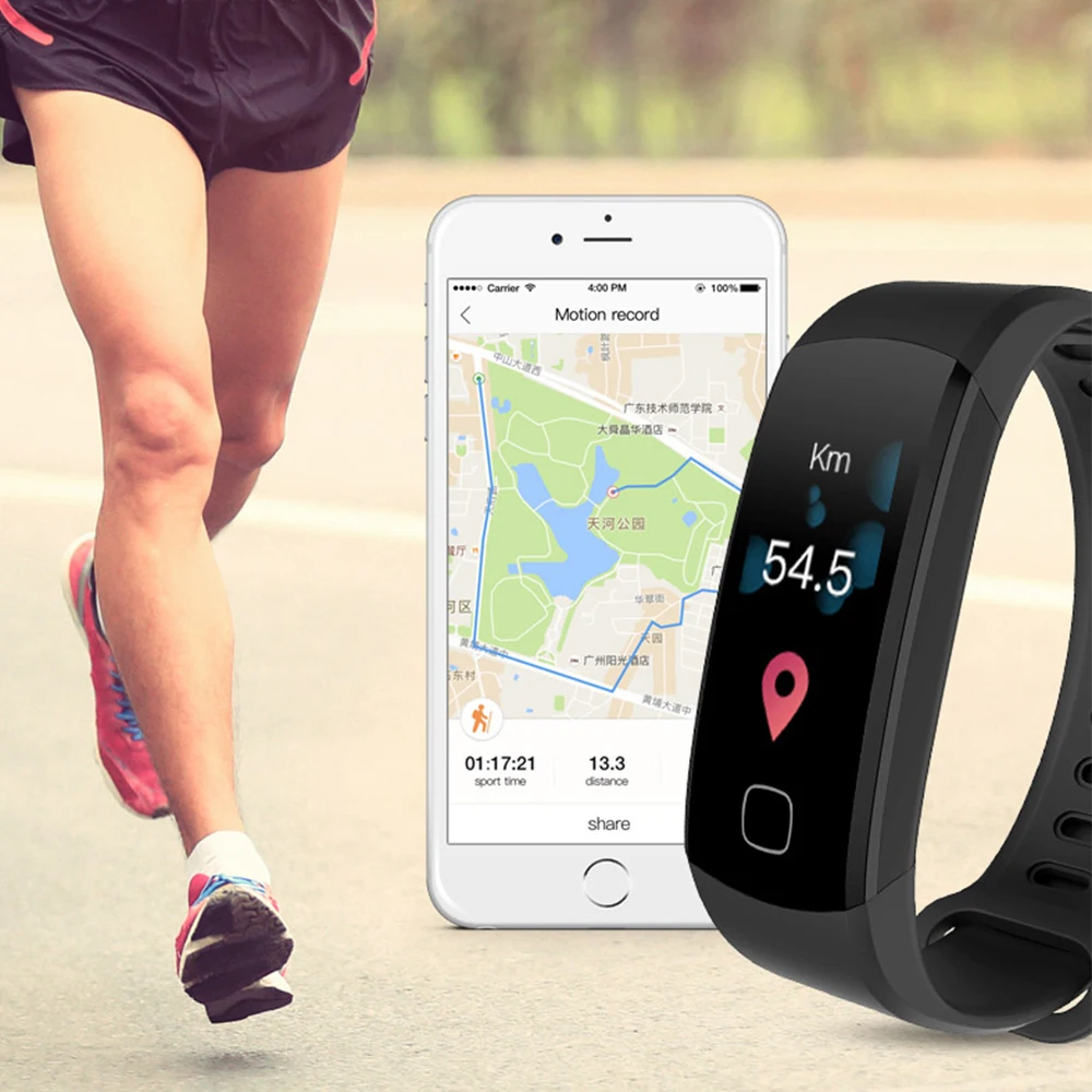 

TOMOUNT Heart Rate Monitor Bluetooth 4.0 Fitness Smart Sensor Sports Watch Trackers Waterproof Equipment For Gym Outdoor Sports