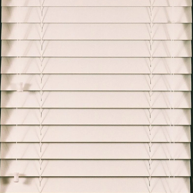 

50MM PVC Fake Wood Window Blinds Ultraviolet-Proof Home Decor Shading Lower Open Venetian Built-In Top Loading Window Blinds