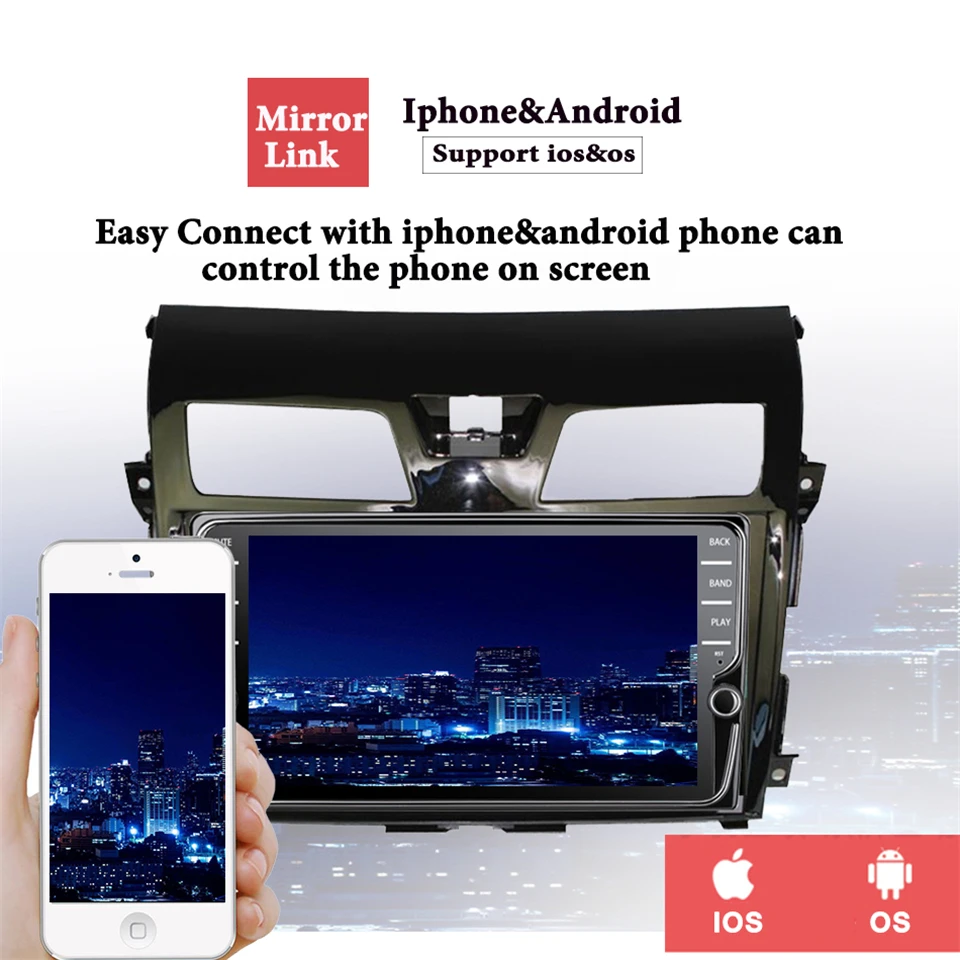 Clearance HD Android 9.1 4G RAM 64G Car DVD Player GPS Wifi Radio BT Carplay For Nissan Teana Altima 2013 2015 2016 2017 2018 19 Head Unit 5