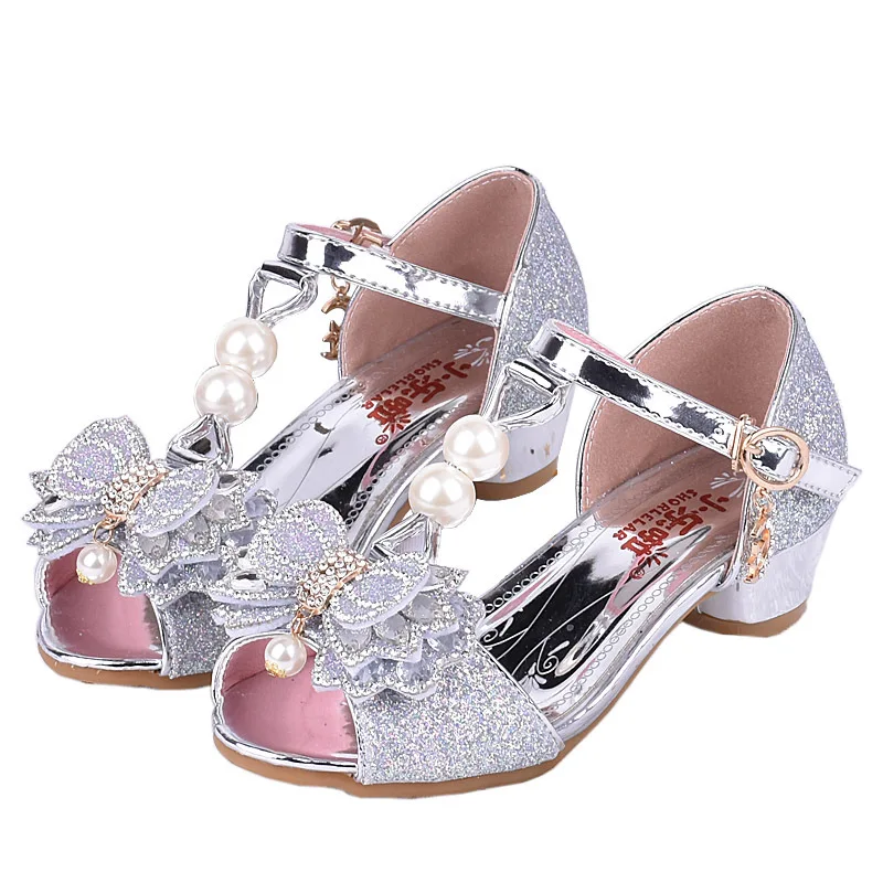 Girls Sandals For Children Summer Shoes Kids High Heeled Sandals With ...