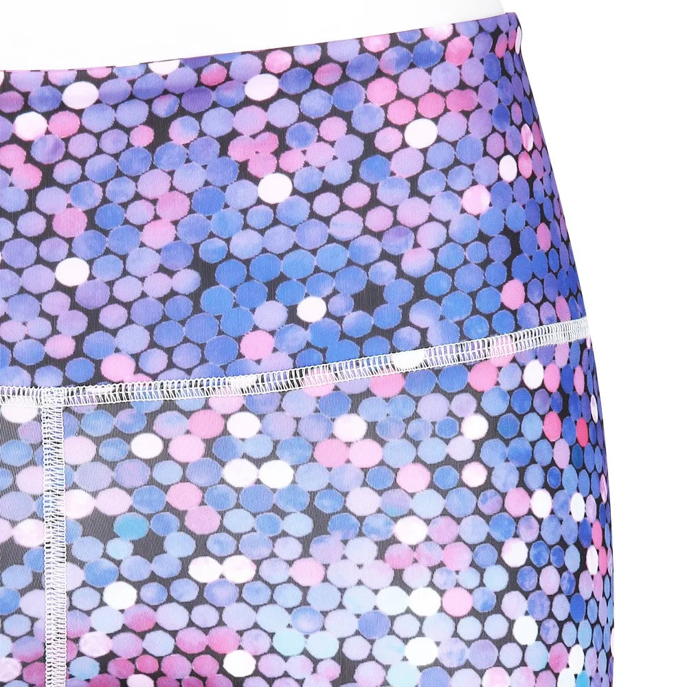 Water color blue Mosaic Leggings Blue mermaid scales yoga pants yoga legging fitness sport running pants for women activewear outfits gear (3)