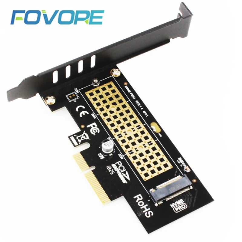 M.2 NVMe SSD NGFF для PCIE X4 адаптер M ключ интерфейсная карта Suppor PCI-e PCI Express 3,0x4 Размер 2230-2280 m.2 полная скорость хорошая