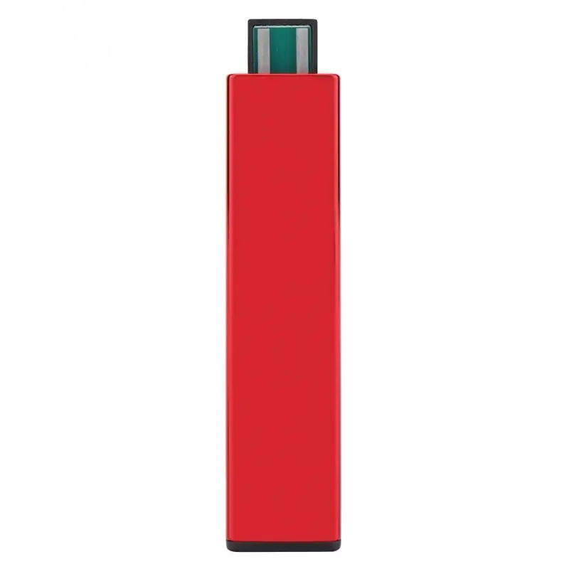 Мини-usb Зажигалка для сигарет, для курения, электронная перезаряжаемая, ветрозащитная, нажимная, зажигать сигарету, аксессуары - Цвет: Красный
