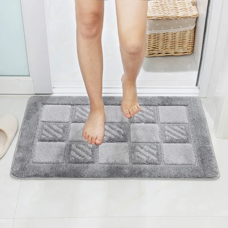 

7 Sizes Floor Mat Rug Carpet Soft Suede Shaggy Bath Mat Anti Slip Rug for Living Room Kitchen Bathroom Bedroom 2 Colors Rugs
