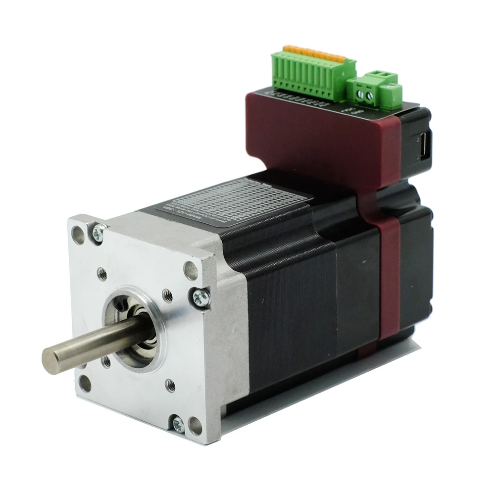 NEMA23 100W 24 50VDC 8A Integrated Servo Motor kit, PUL+DIR 107mm BLDC