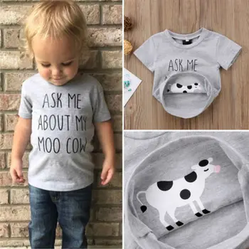 

Fashion Newborn Kids Baby Boy Girl T-Shirts Baby Fashion Animal Cotton Top T-shirt Clothes Summer Baby Clothing