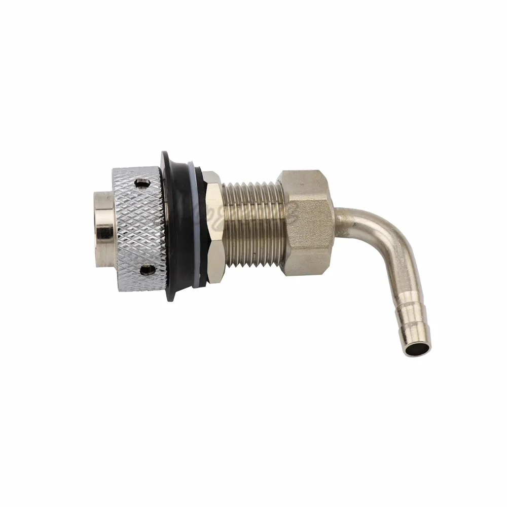 Adjustable Beer Tap Faucet G58 Long Shank With 8mm Barb Elbow Draft Beer Dispenser Home brewing Nipple Shank Assembly (12)