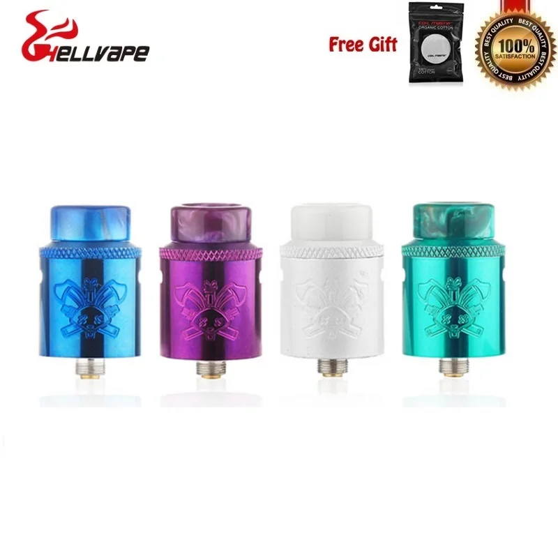 

E-Cigarettes Atomizer Hellvape Dead Rabbit SQ BF RDA 22mm Vapor Vape Tank Support Single Dual Coil for SMOK Alien Squonk Box Mod